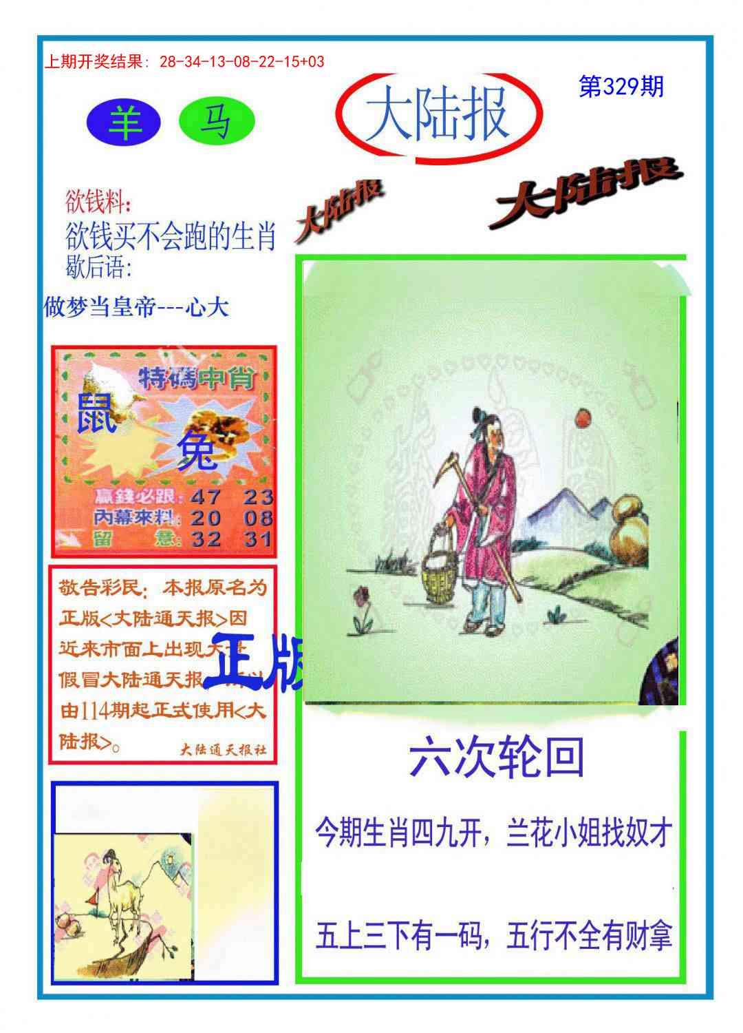 2025329期：澳门大陆报，描绘2025新澳门天天精准资枓玄机:特码四五不用查;解析2025新澳门历史记录查询5肖10码：【鼠龙马猴鸡,1-4-6-8-22-24-33-35-38-47】