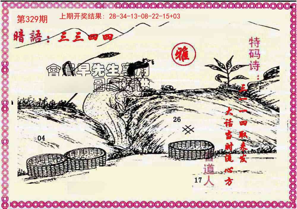 2025329期：曾道人暗语，描绘2025最新资料免费玄机:特码四五不用查;解析2025新资料期期准免费阅读5肖10码：【鼠龙马猴鸡,1-4-6-8-22-24-33-35-38-47】