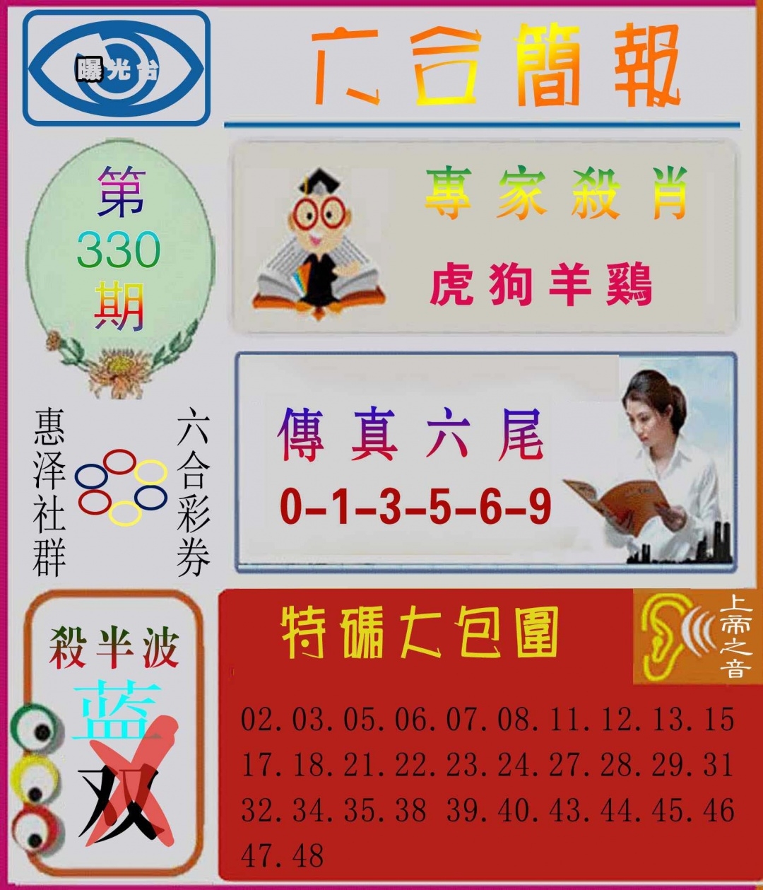2025330期：六合简报图，描绘2025综合资料大全玄机:红波看好中本期;解析2025最全免费资料大全3肖6码：【牛马狗,1-4-5-27-30-43】