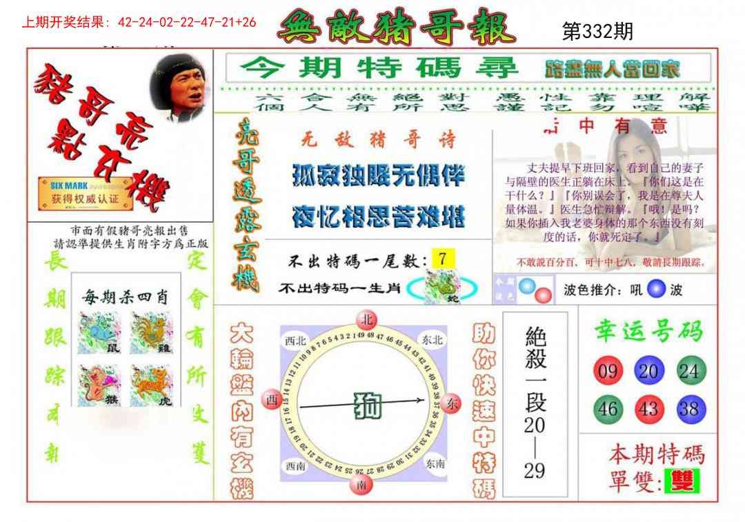 2025332期：无敌猪哥报，描绘2025最新资料免费玄机:荣华富贵今中事;解析2025最新正版资料免费5肖10码：【虎蛇马猴猪,2-3-7-9-13-25-29-37-42-46】