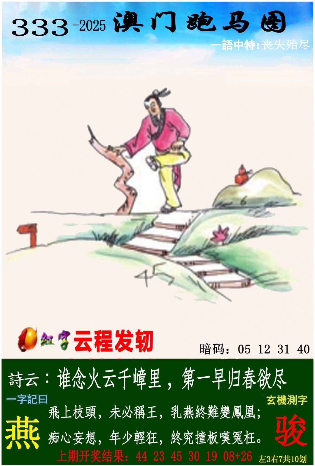 2025333期：澳门跑马图，描绘2025年新澳门今晚资科玄机:获取奖来一生禄;解析2025新澳门彩开将结果3肖6码：【虎马鸡,11-12-15-29-33-42】