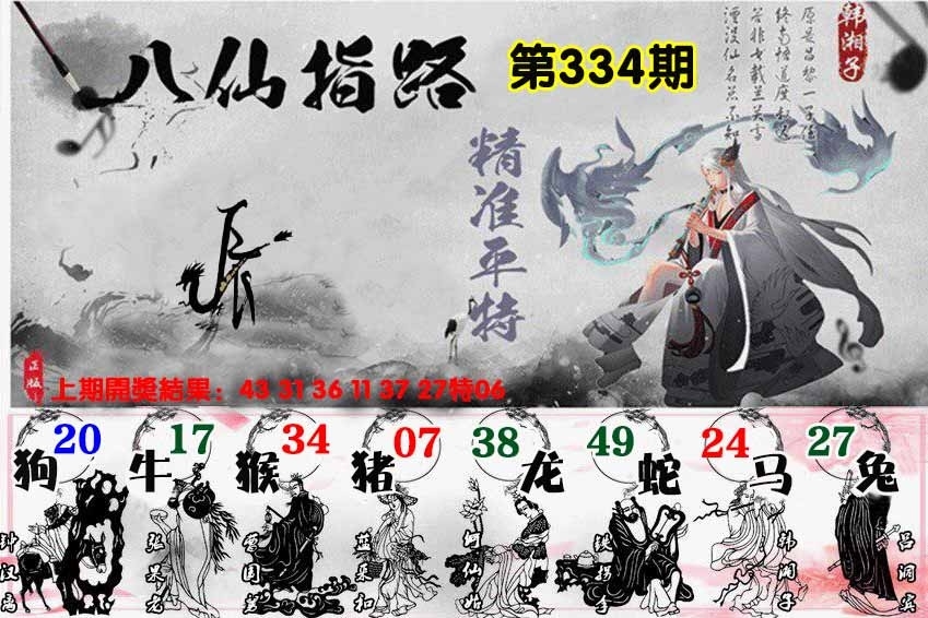 2025334期：八仙指路图，描绘2023年今晚香港开玄机:羊兔马虎找特码;解析2025最新资料免费4肖8码：【兔蛇羊猴,2-8-10-19-20-21-26-32】